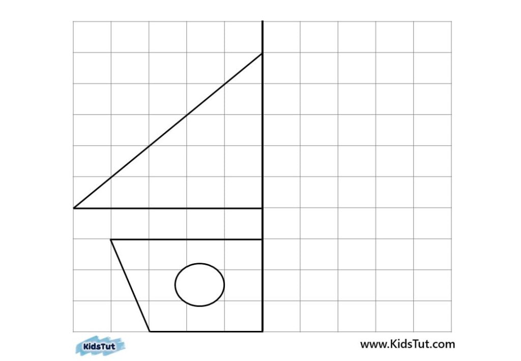 Simple Symmetry Drawing Worksheets for kids