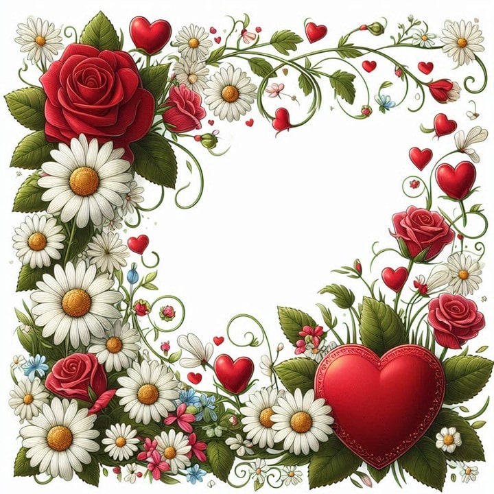 Free Adorable Floral Frames Arts for crafting