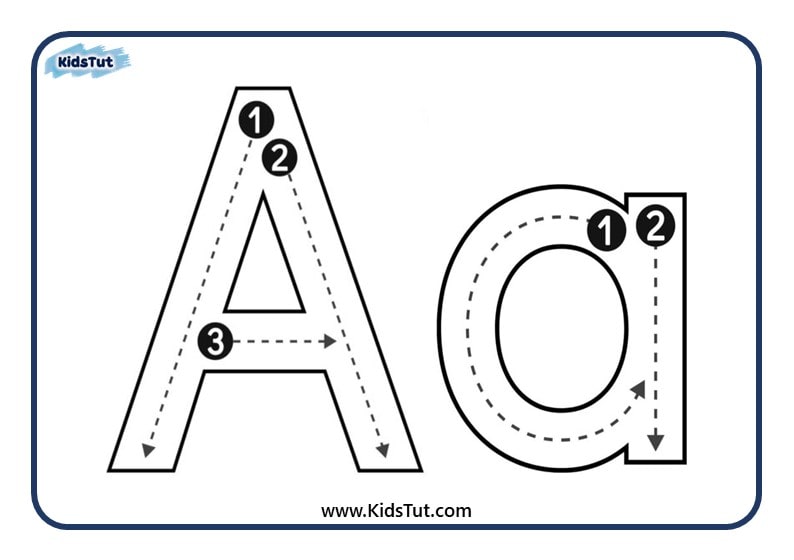 Free Alphabet Handwriting Practice cards for kids