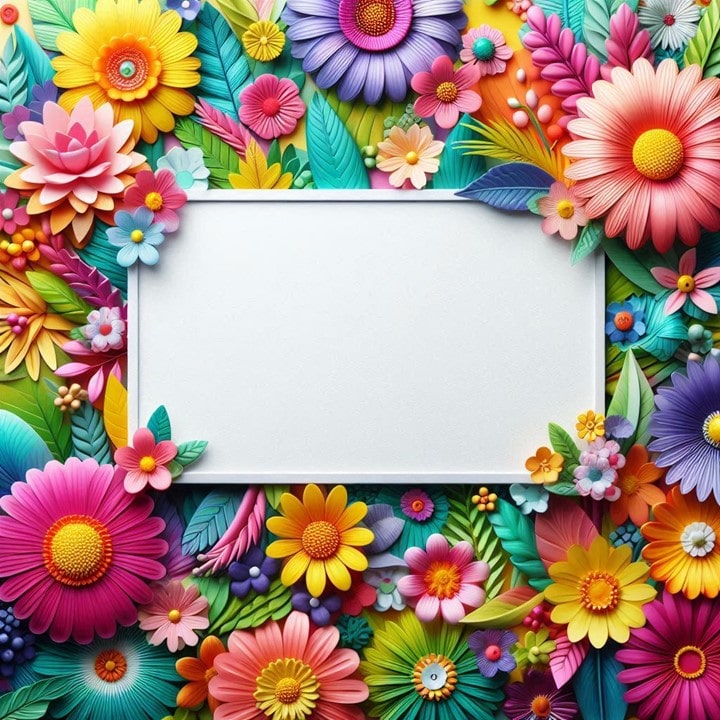 Free Adorable Floral Frames Arts for crafting