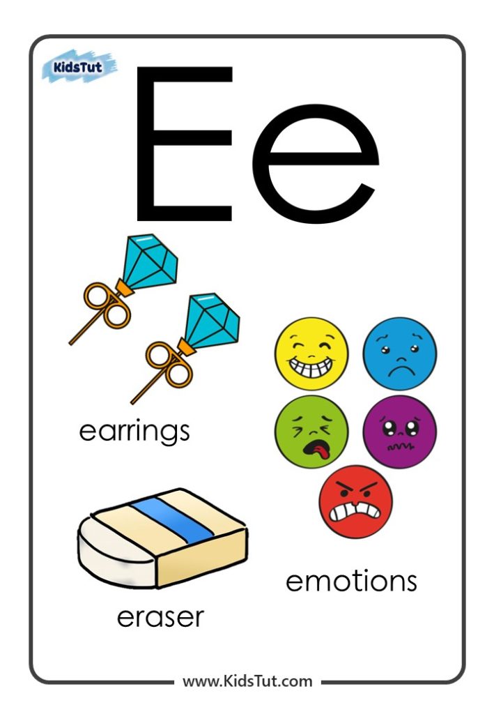 Easy ‘E’ Words with Simple Examples for Kids