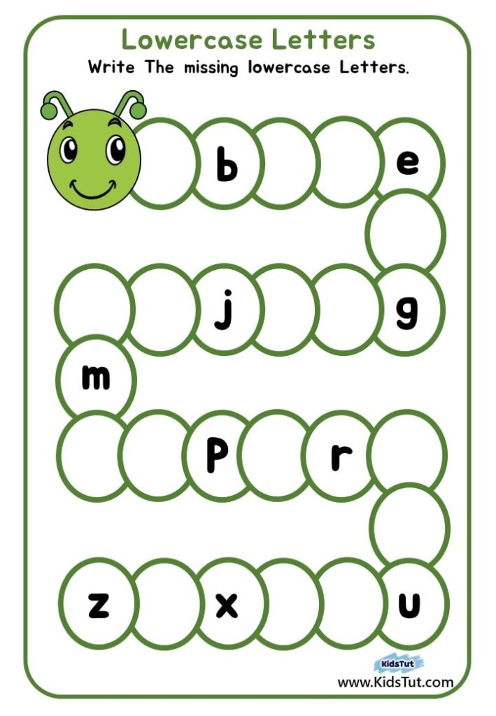 Free Missing Letters in Alphabet for Kids