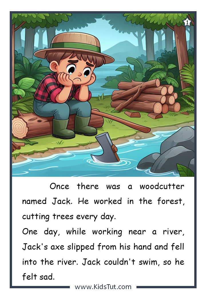 Story Time: The Honest Woodcutter - KidsTut