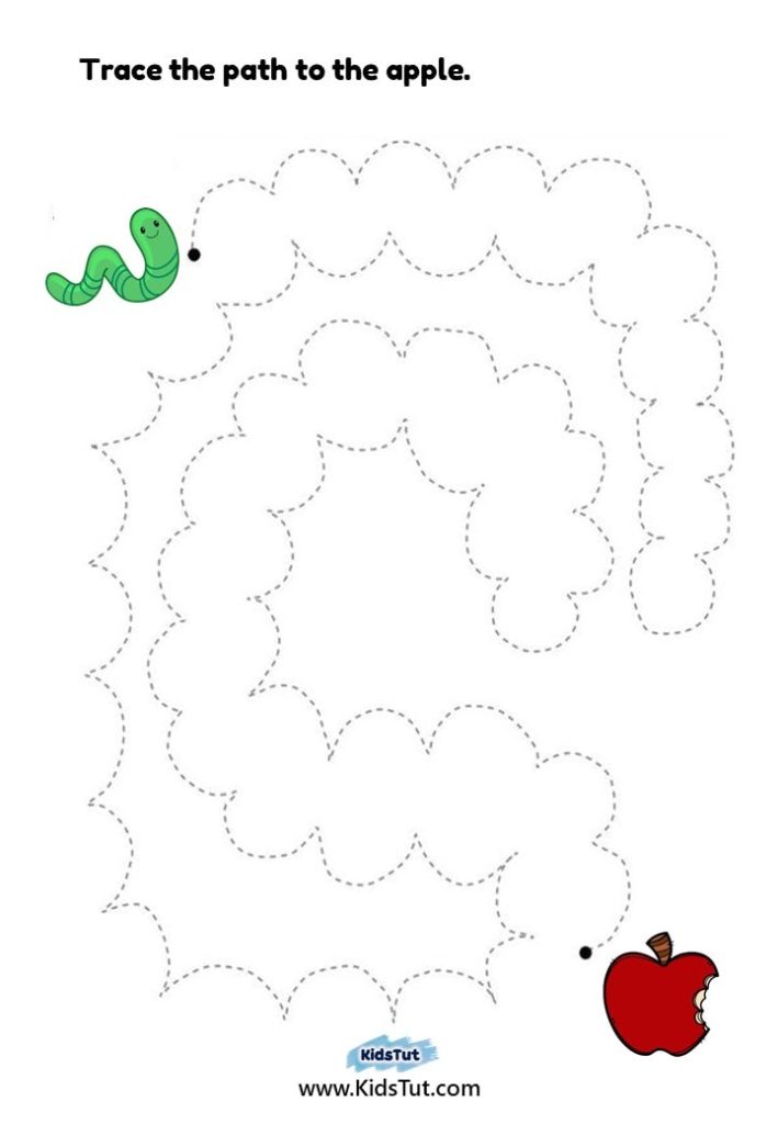 Trace the Path: Tracing Worksheets for Kids