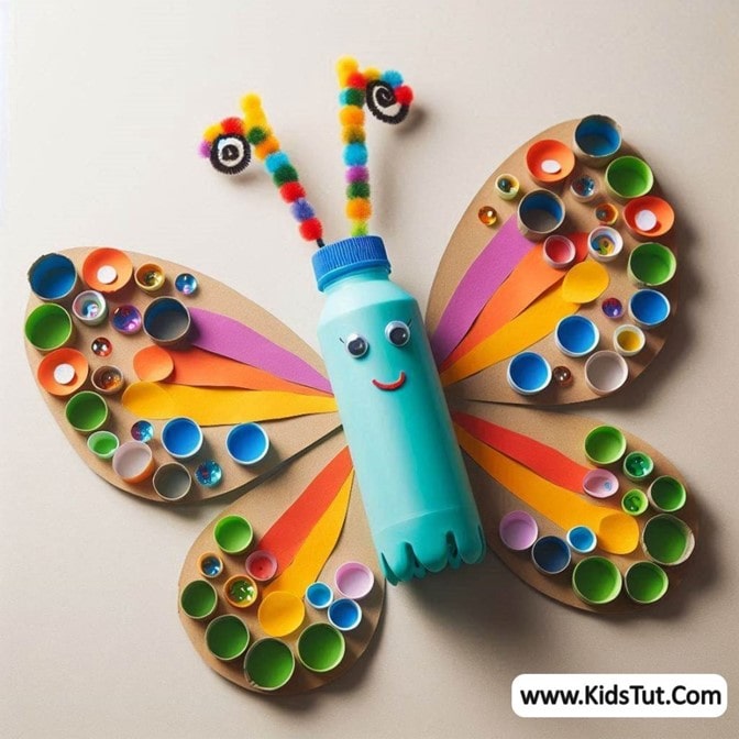 Beautiful Butterfly Crafts with Recycled Bottles