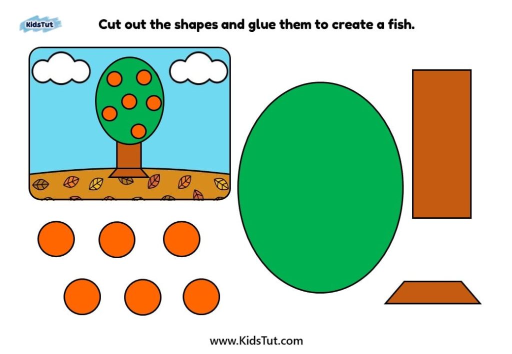 Easy & Fun Cut and Glue Shape Crafts for Kids