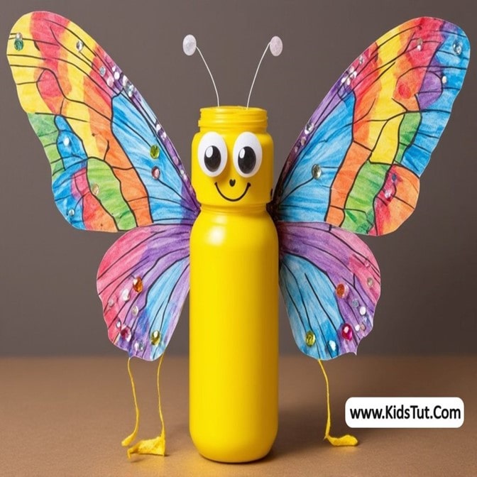 Beautiful Butterfly Crafts with Recycled Bottles