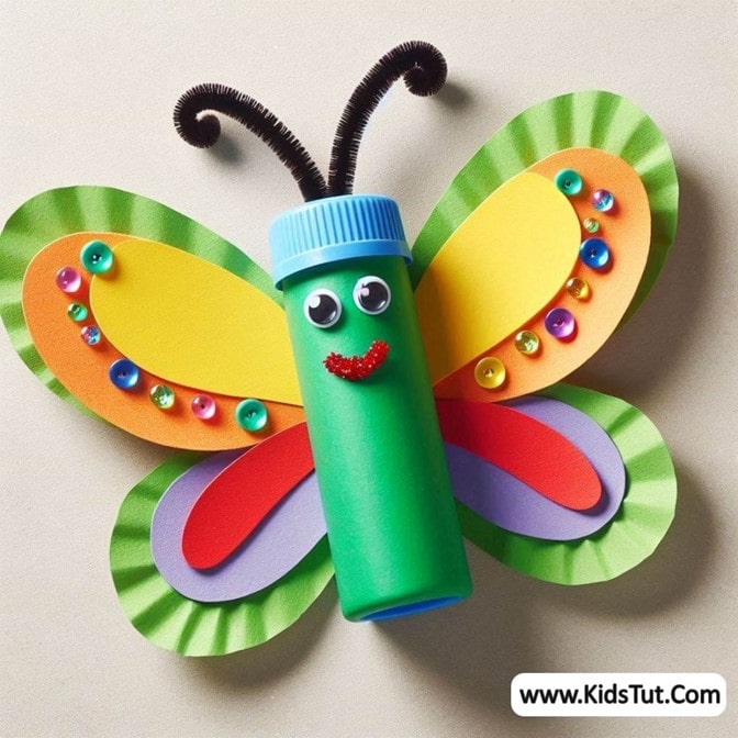 Beautiful Butterfly Crafts with Recycled Bottles