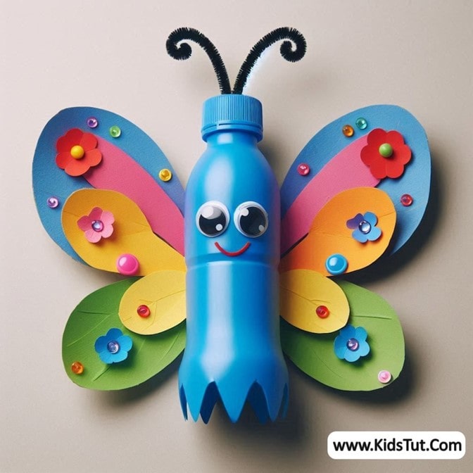 Beautiful Butterfly Crafts with Recycled Bottles