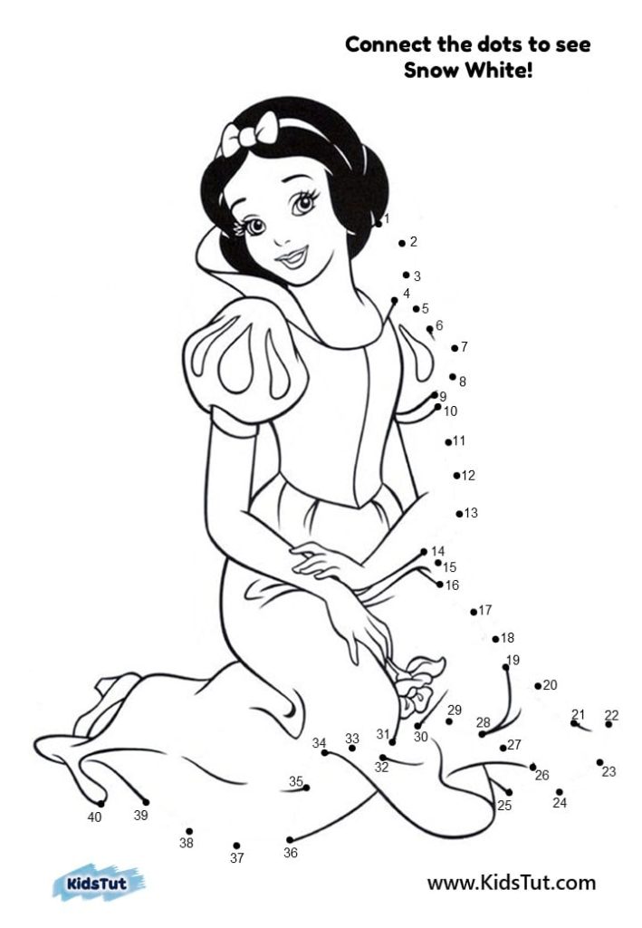 Easy Connect the Dots to See the Disney Princess