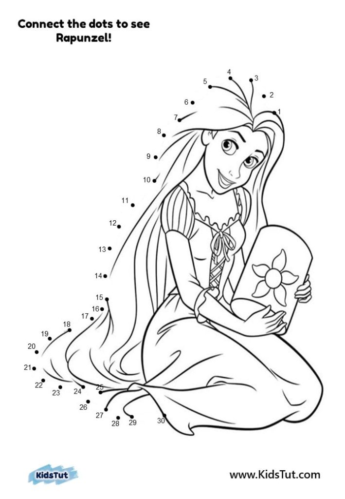 Easy Connect the Dots to See the Disney Princess