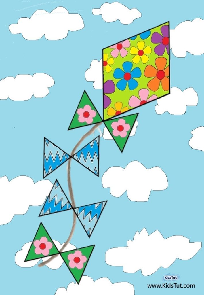 Fun and Easy Kite Crafts templates for kids