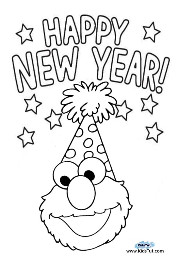 New Year coloring pages