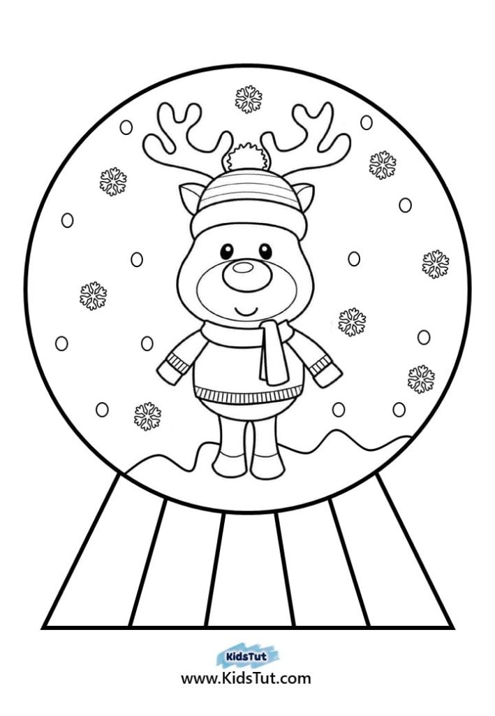 Snow Globe coloring pages