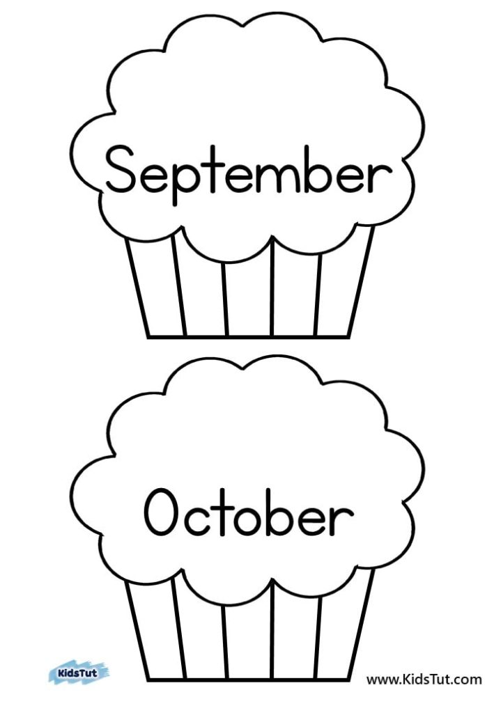 Easy Classroom Birthday Chart: Cupcake Theme