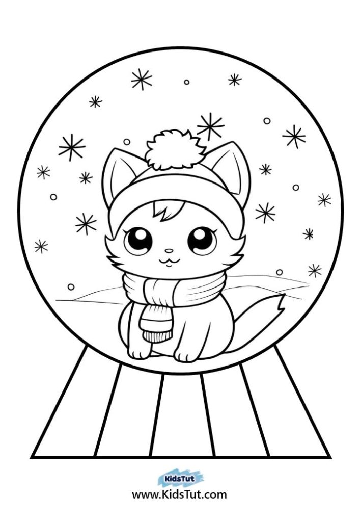 Snow Globe coloring pages