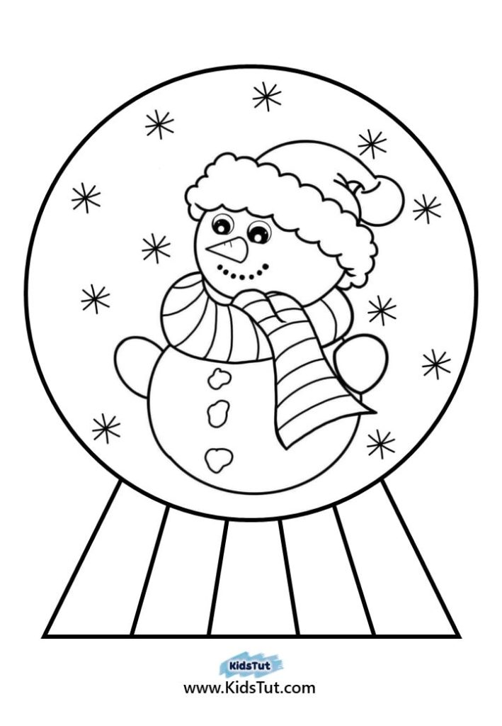 Snow Globe coloring pages