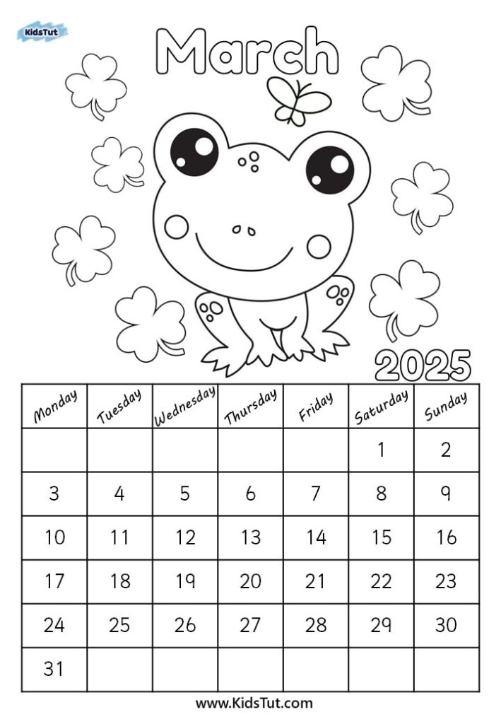 2025 Calendar for kids