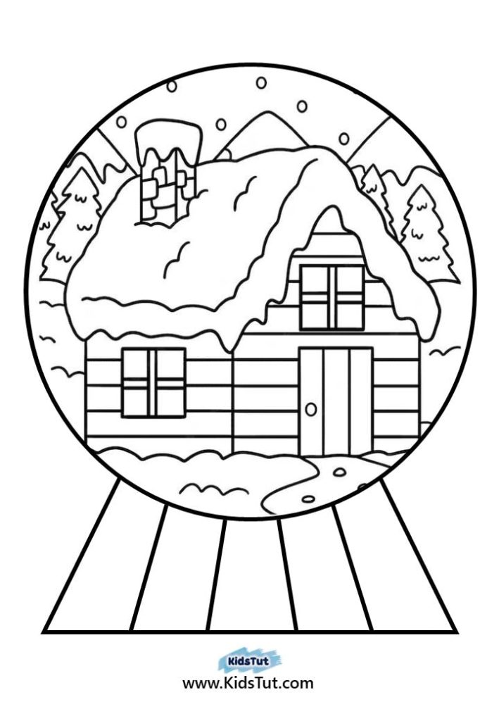 Snow Globe coloring pages