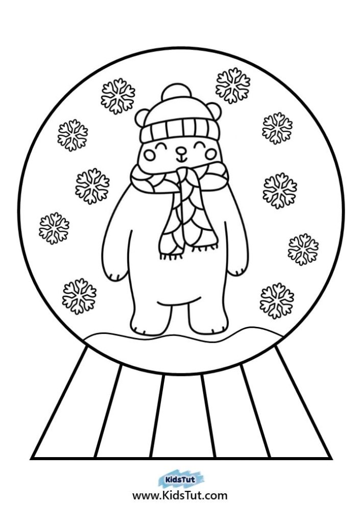 Snow Globe coloring pages