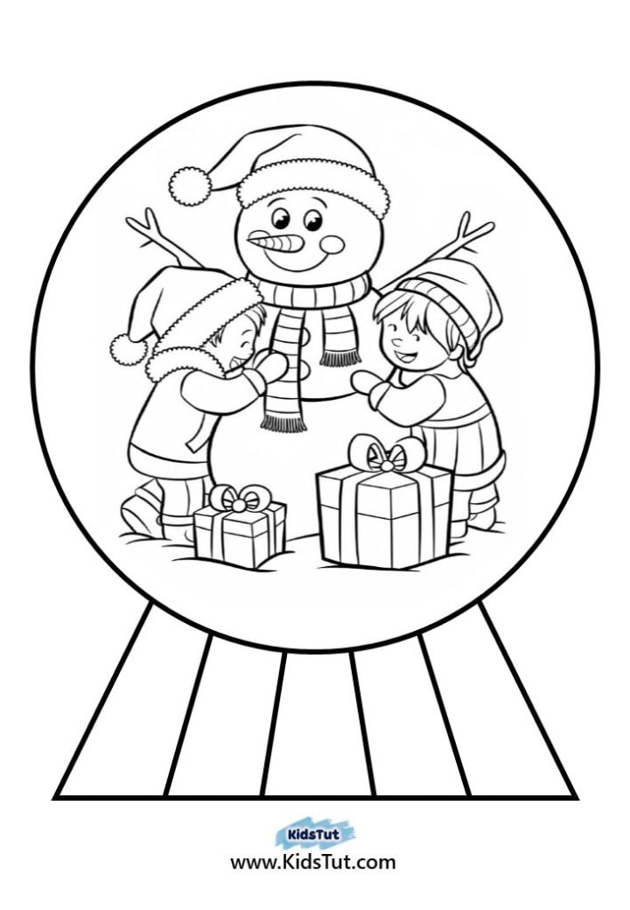 Snow Globe coloring pages