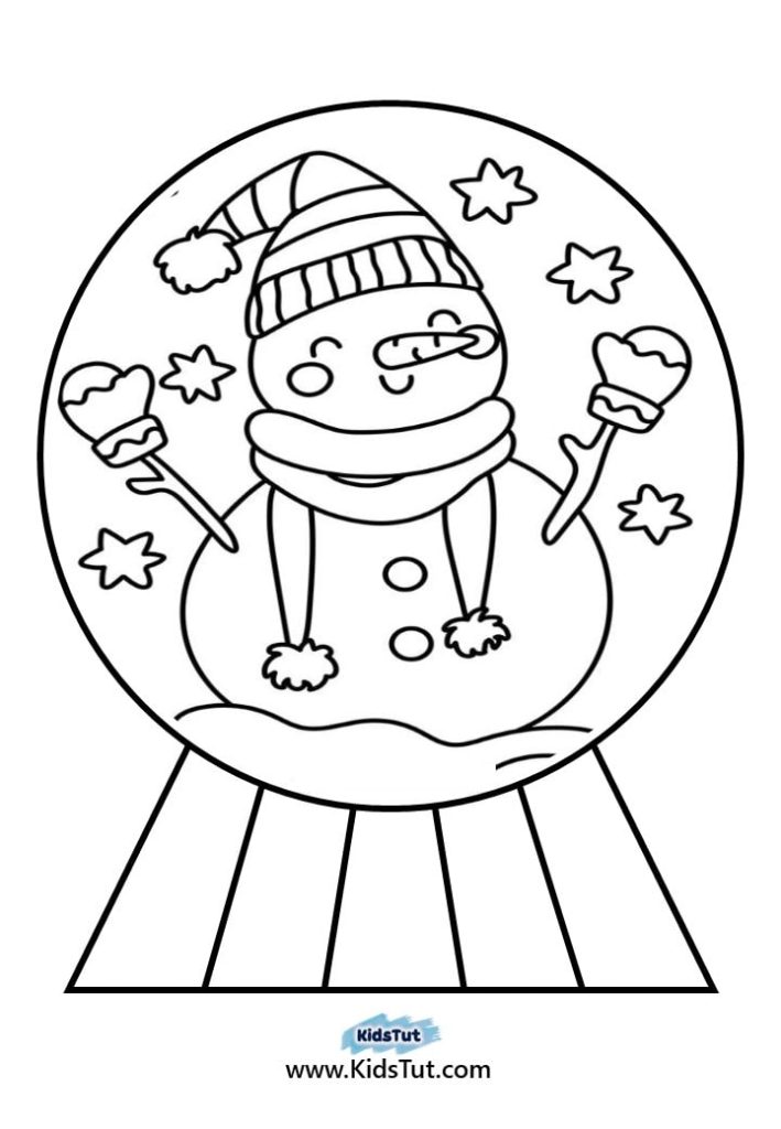 Snow Globe coloring pages