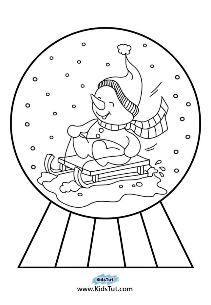 Snow Globe coloring pages