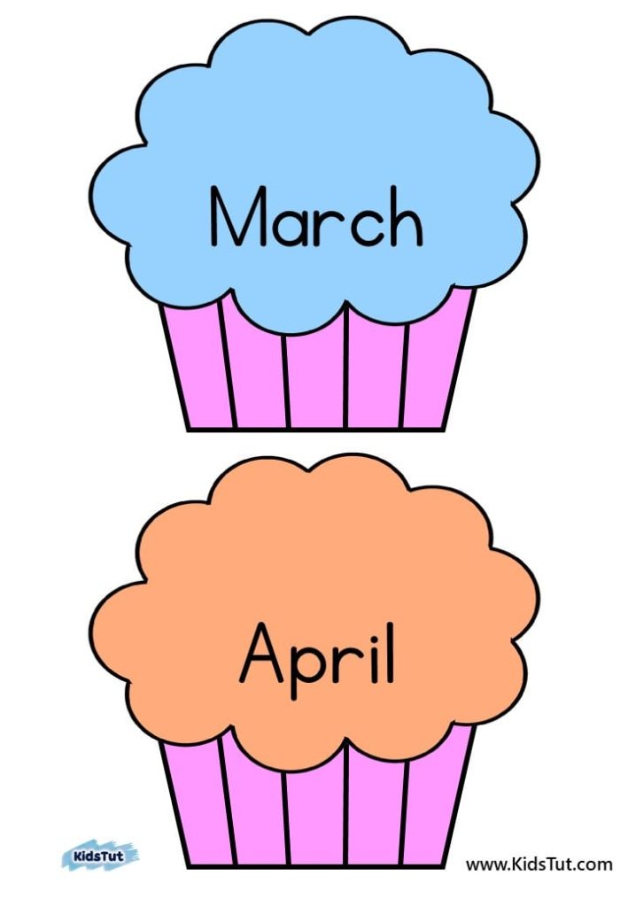 Easy Classroom Birthday Chart: Cupcake Theme