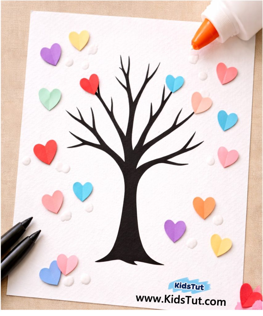 Make a Cute Paper Heart Tree: Love & Crafts