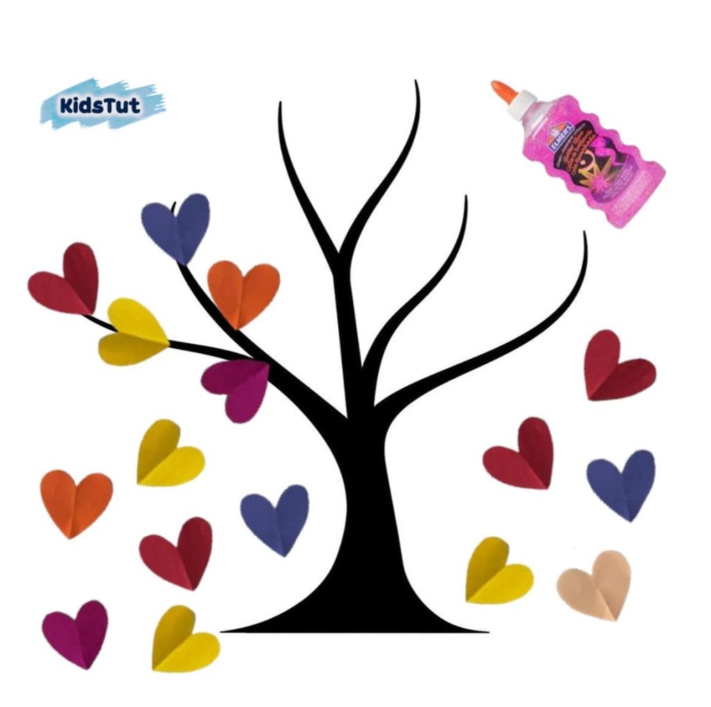 Love & Craft: Make a Cute Paper Heart Tree! 