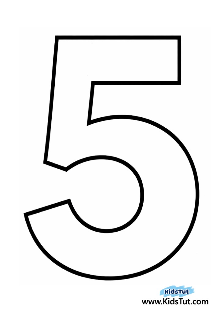 Free Easy Tear and Paste Number Learning for Kids