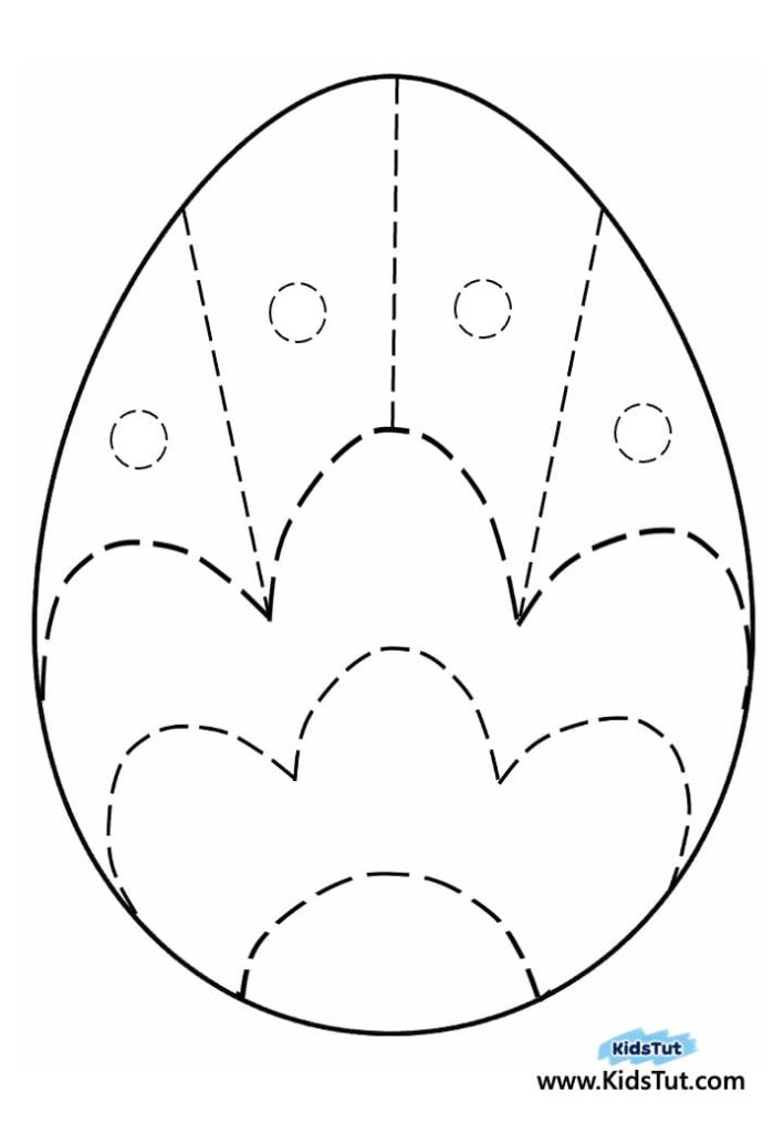 Colorful and Fun Easter Egg Sticker Craft for kids