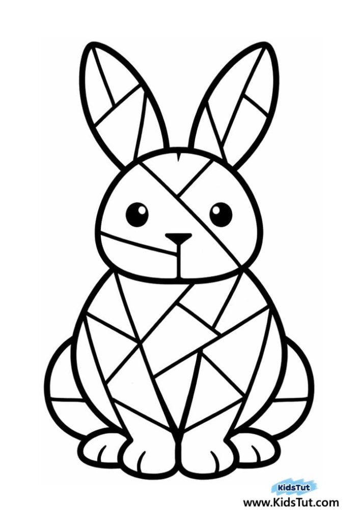 Fun and Easy Easter Bunny Coloring Craft for Kids
