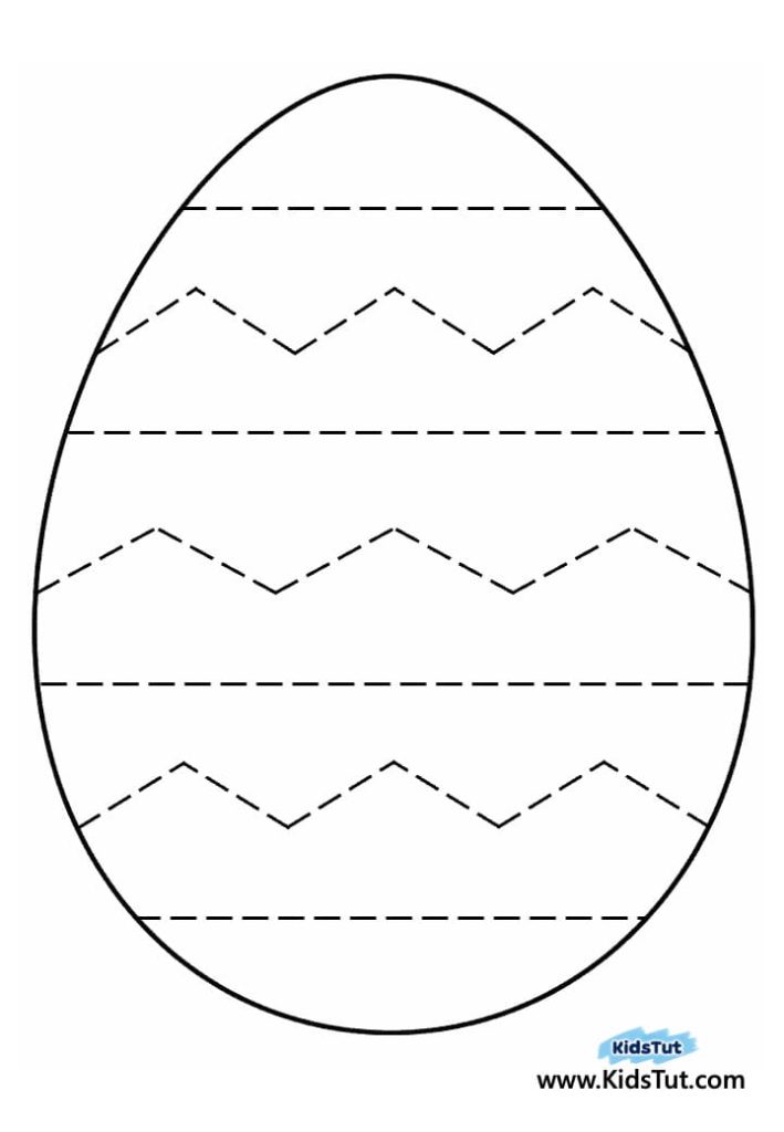 Colorful and Fun Easter Egg Sticker Craft for kids