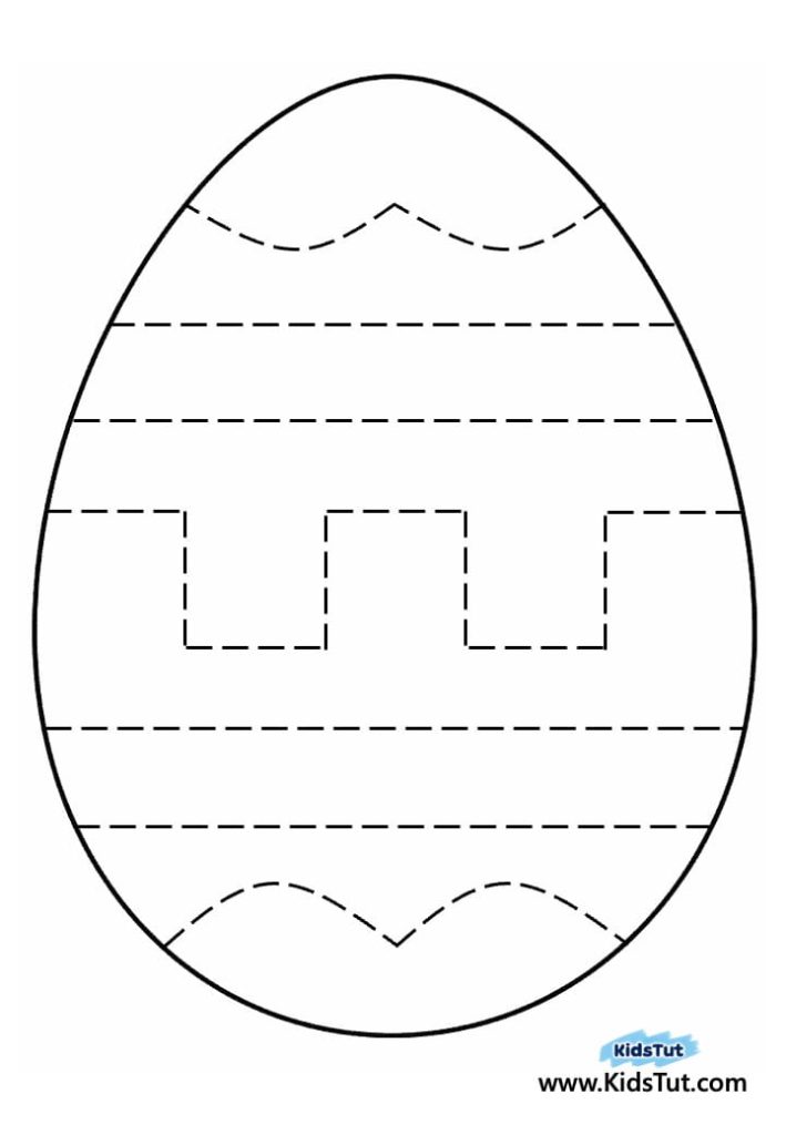 Colorful and Fun Easter Egg Sticker Craft for kids