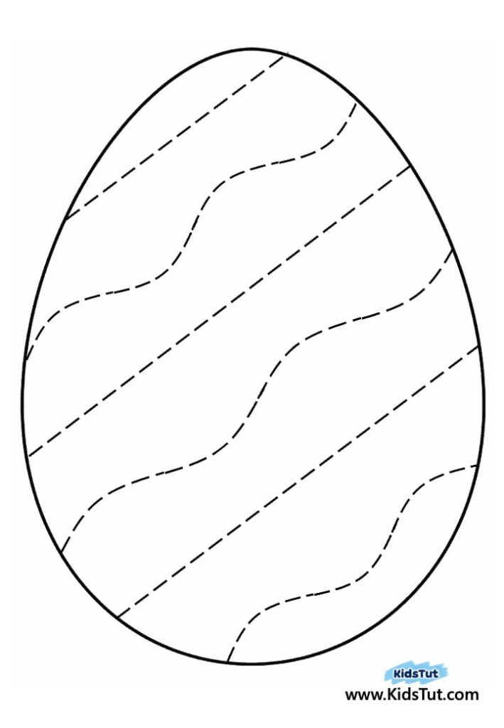 Colorful and Fun Easter Egg Sticker Craft for kids