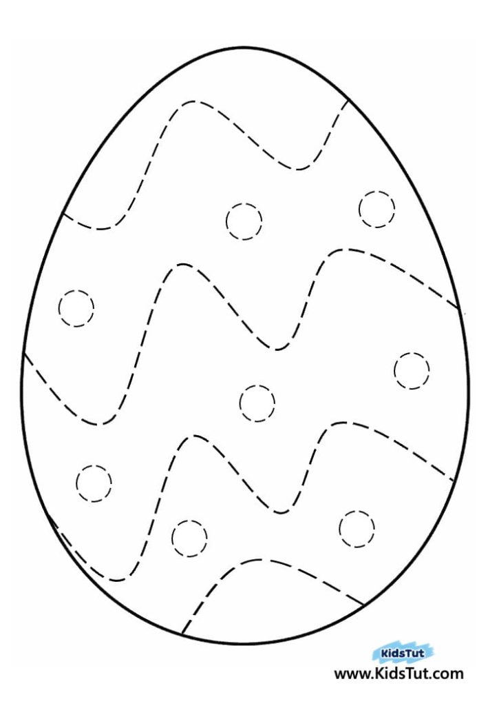 Colorful and Fun Easter Egg Sticker Craft for kids