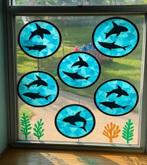 Shark Crafts for Kids: Easy and Fun Window Art