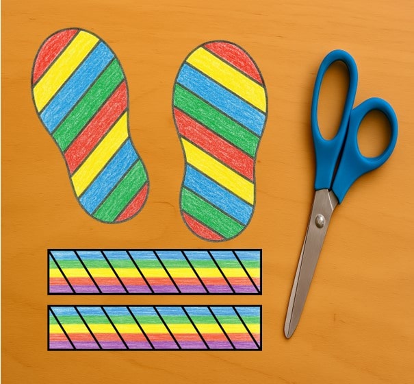 Easy Summer Crafts for kids: Summer sandles Craft