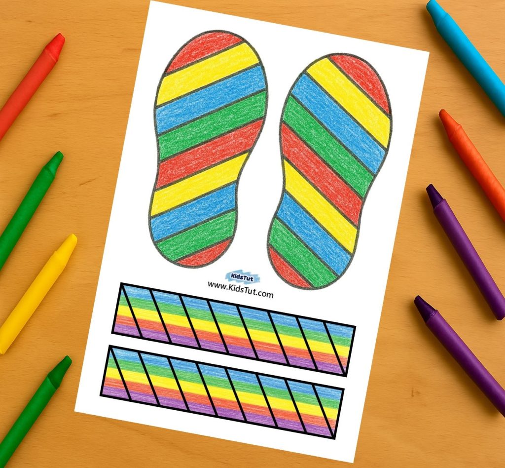 Easy Summer Crafts for kids: Summer sandles Craft