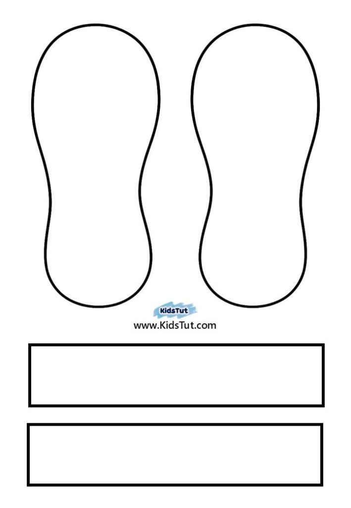 Easy Summer Crafts for kids: Summer sandles Craft