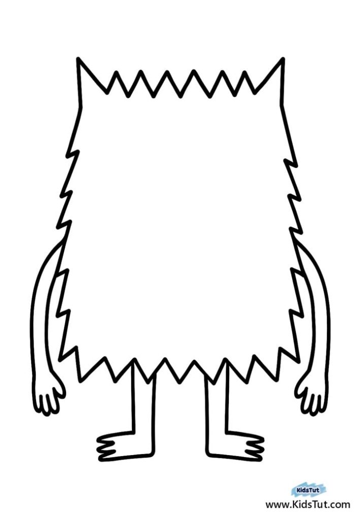 Monster Activity Sheets for Kids: Easy Cut & Paste