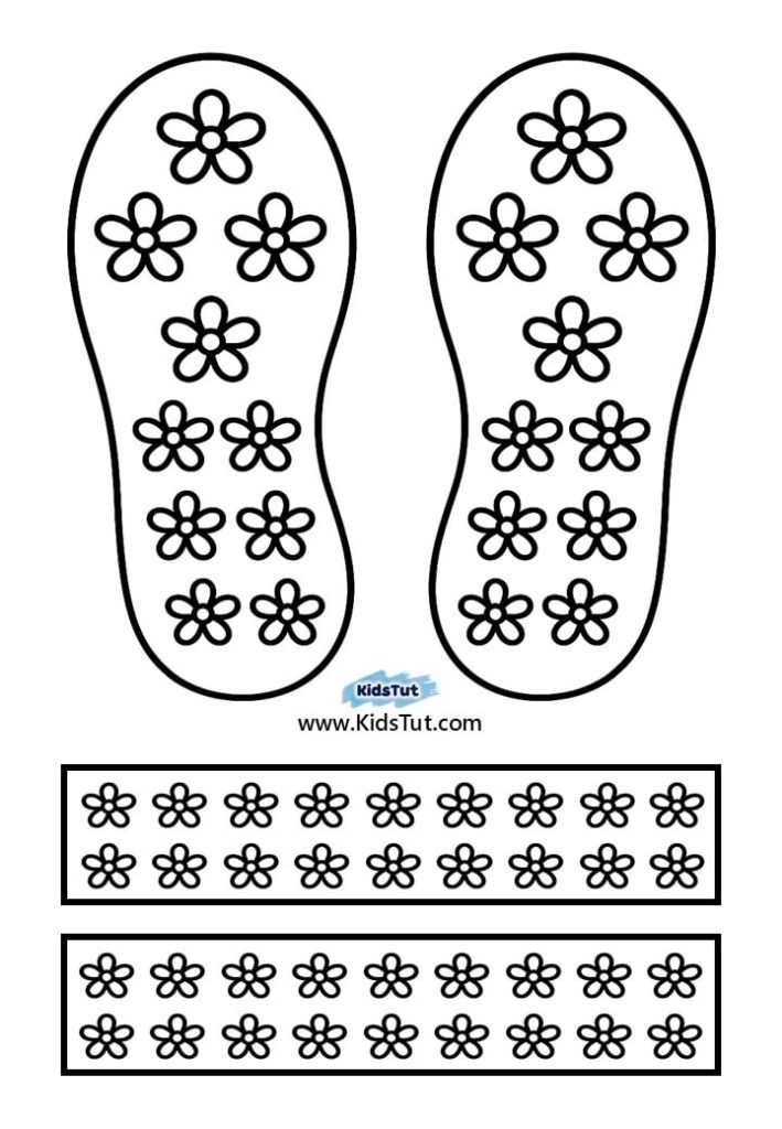 Easy Summer Crafts for kids: Summer sandles Craft