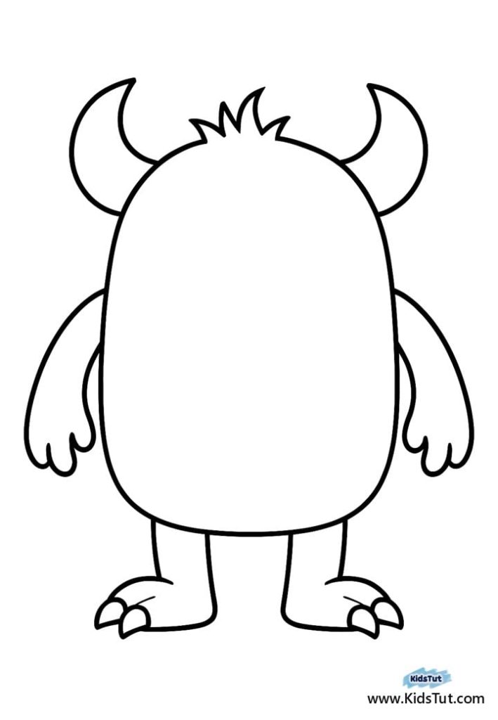 Monster Activity Sheets for Kids: Easy Cut & Paste