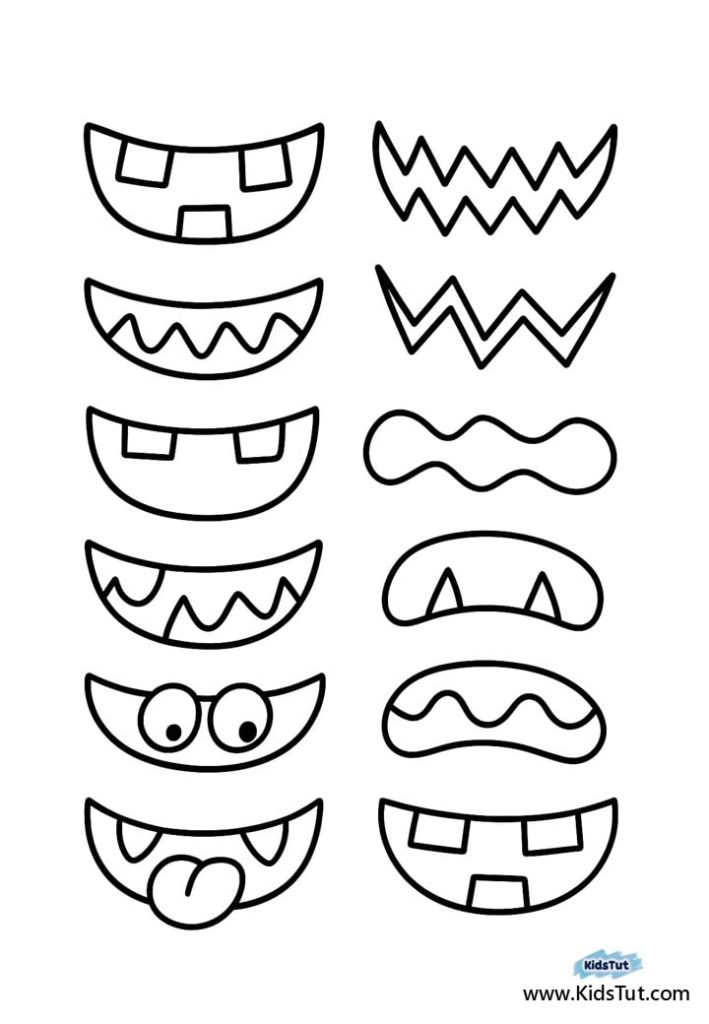 Monster Activity Sheets for Kids: Easy Cut & Paste