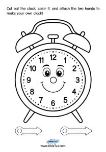 Worksheets for Kids: Fun Clock Craft to Learn Time - KidsTut