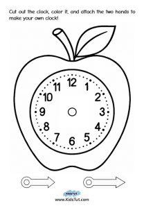 Worksheets for Kids: Fun Clock Craft to Learn Time - KidsTut