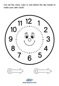 Worksheets for Kids: Fun Clock Craft to Learn Time - KidsTut