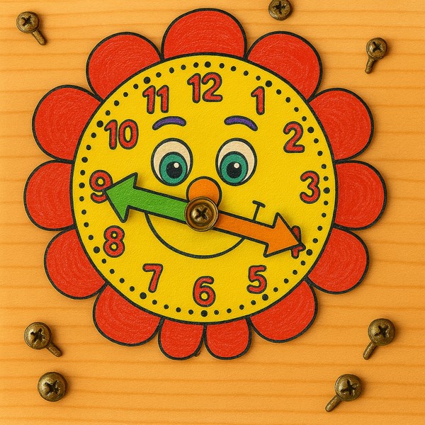 Worksheets for Kids: Fun Clock Craft to Learn Time