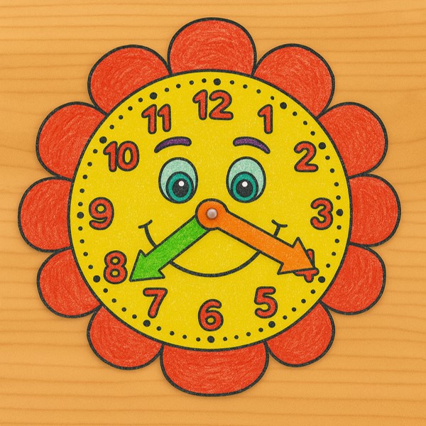 Worksheets for Kids: Fun Clock Craft to Learn Time